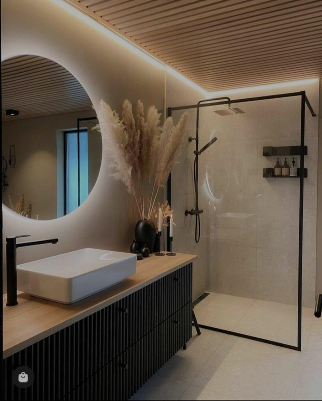 تركيب فواصل الشاور والمرايا